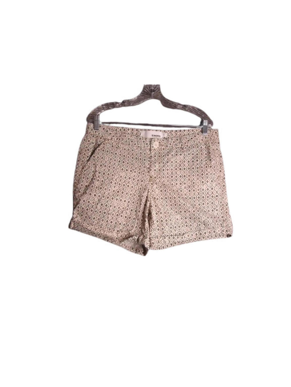 Sonoma Multicolored Geometric Print Mid Rise Shorts Womens Size 12